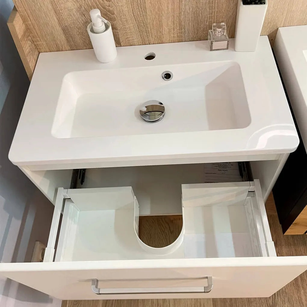 Шафа нижня Fancy Marble Fiji 600 з умивальником Annabell 600- Фото 4